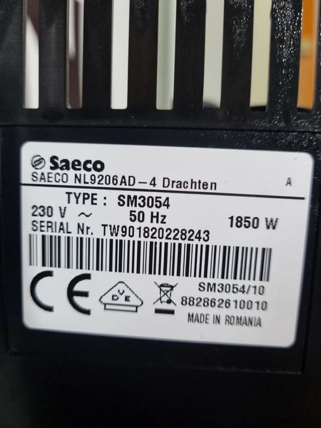 Кавомашина Saeco PicoBaristo SM3054 1850w sn TW901820228243 000039493 фото