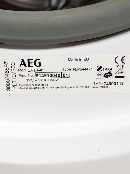 Стиральная машина AEG L6FBA48 000031755 фото