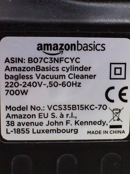 Пилосос Amazon Basics VCS35B15KC 70 700w продам LPNHK066001264 44е 000030935 фото