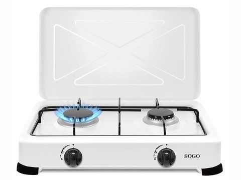 Плита газова Sogo SS 10260 2 конфорки White 000045887 фото