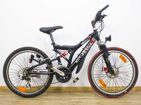 Велосипед 24 Cyco C24 двопідвіс чорний алюм 000019082 фото