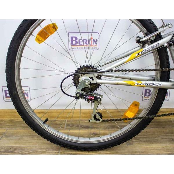 Велосипед 26 Trail x двопідвіс чорно-сірий з жовтим хром 000005679 фото