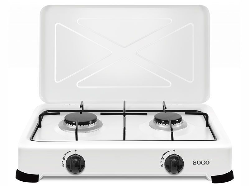 Плита газова Sogo SS 10260 2 конфорки White 000045887 фото