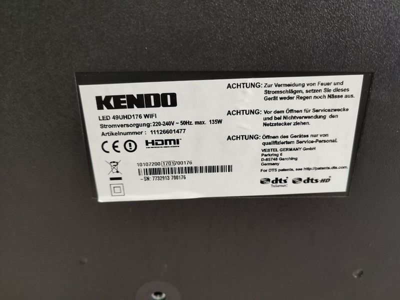 Телевизор 49 Kendo 49UHD176 LED WiFi 000043426 фото