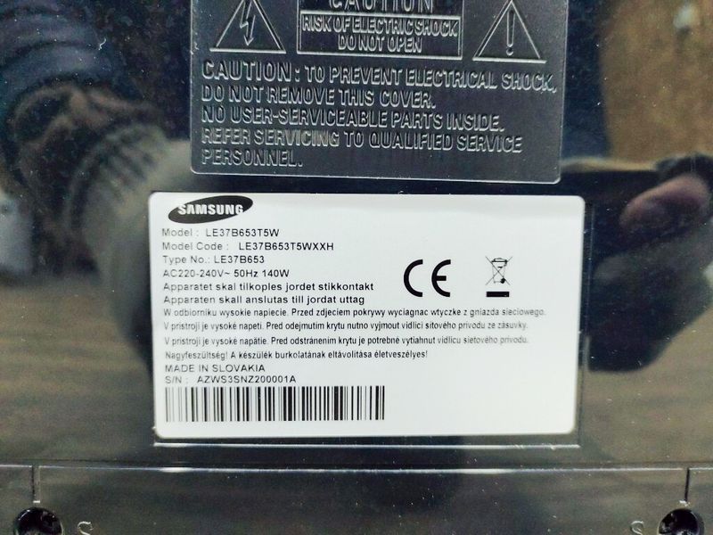Телевізор 37 Samsung LE37B653T5W LCD Full HD 000038114 фото