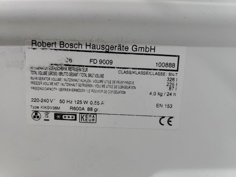 Холодильник Bosch KIKGV36M 125W 225+87л sn 9009100888 n638 000053317 фото