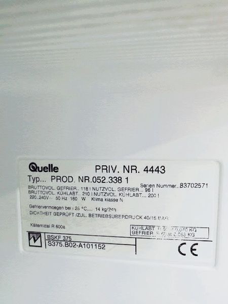 Холодильник двокамерний Privileg 4443 200+96л 160w sn 83702571 000035020 фото