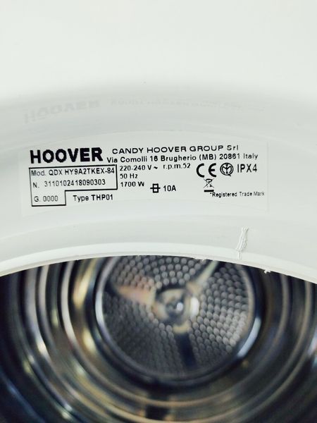Сушильна машина Hoover QDX HY9A2TKEX 84 9кг 1700w sn 3110102418090303 000037896 фото