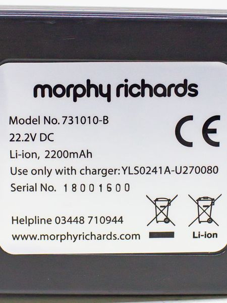 Пилосос вертикальний Morphy Richards 731010 B sn 18001600 LPNHE483872651 76ф 000026567 фото