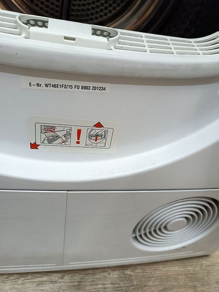 Сушильная машина Siemens WT46E1F2 15 2800w 7 кг sn 8903 201234 000046170 фото