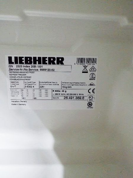 Морозильный шкаф Liebherr GN 2323 Index 20B 001 000032358 фото