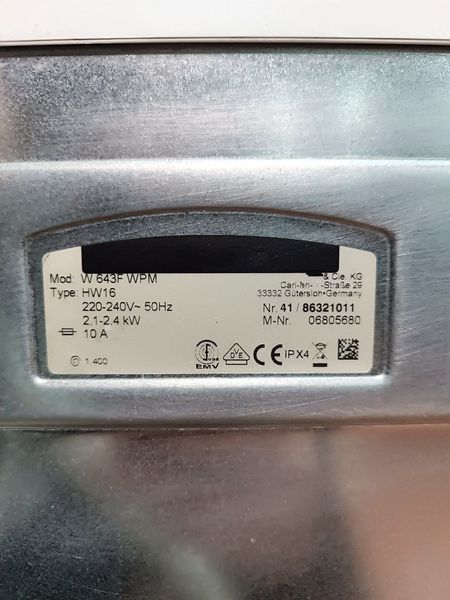Стиральная машина вертикальная Premium W 643 F 5,5кг sn 4186321011 000052170 фото