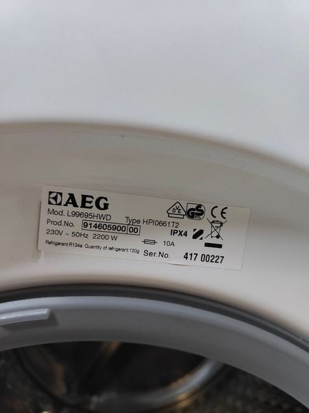 Стиральная машина с сушкой AEG wash&dry 2200W 9кг sn 41700227 000051129 фото