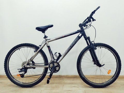 Велосипед 26 Decathlon RockRider гірський сірий алюм 000042969 фото