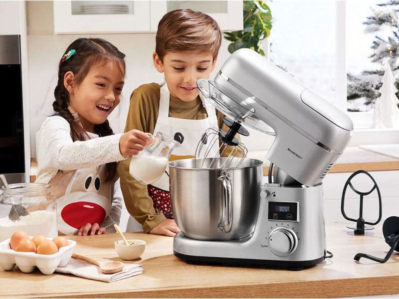 Кухонный комбайн SilverCrest SKMW 900 A1 900w 3600 мл Silver 000038764 фото