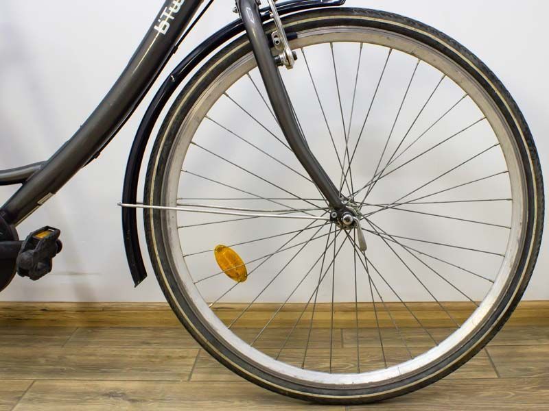 Велосипед 28 Btwin Glops City Bike дамка сірий хром 000028925 фото