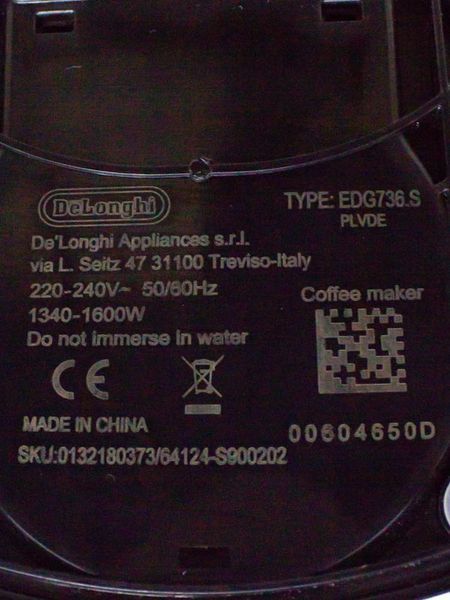 Кавоварка капсульна DeLonghi EDG736S 1600w бу (без коробки) LPNHK066608047 259е 000030662 фото