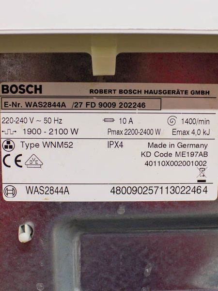 Стиральная машина Bosch Logixx 8 WAS2844A 27 000031811 фото