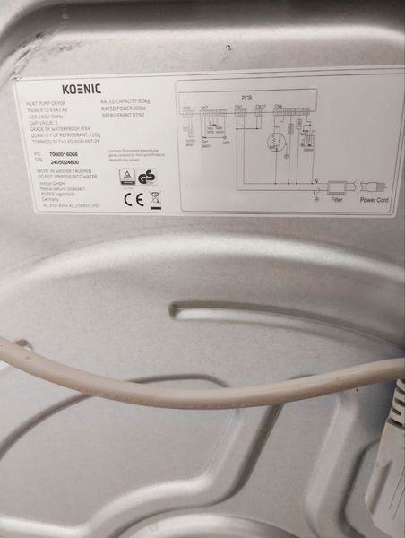 Сушильна машина Koenic KTD8342 A2 800W 8кг sn 2405024800 000048147 фото