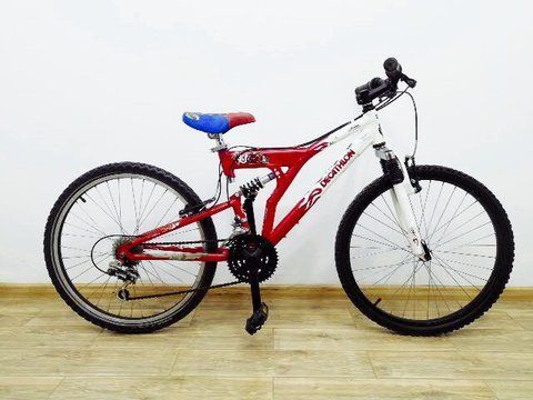 Велосипед 24 Decathlon підлітковий червоно білий алюм 000028814 фото