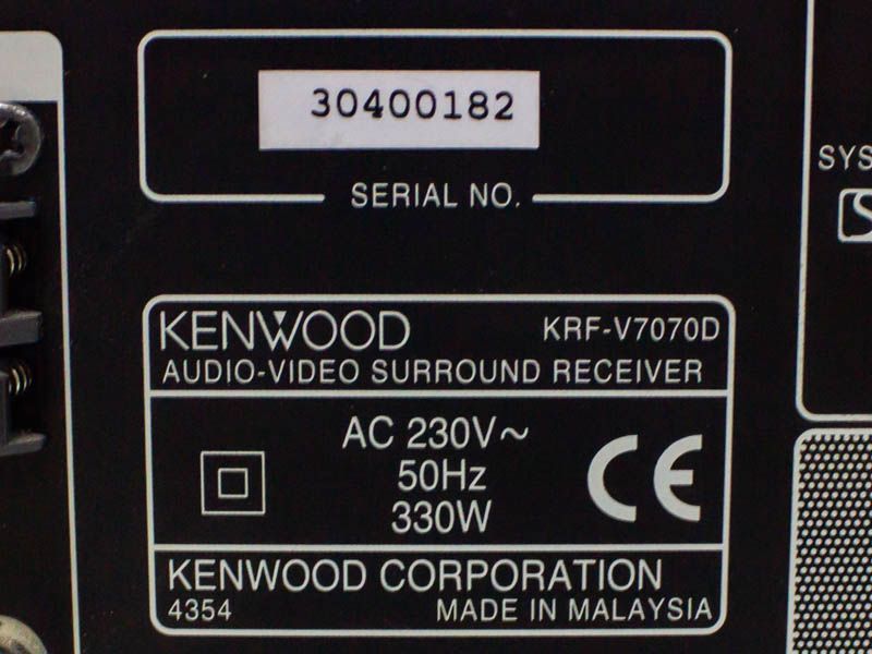 Підсилювач Kenwood KRF V7070D 330w sn 30400182 000031423 фото