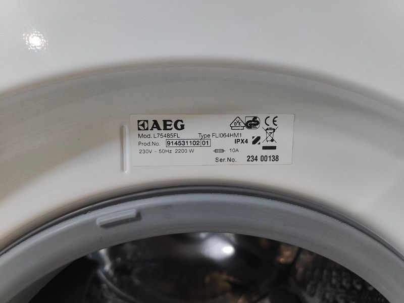 Стиральная машина AEG Lavamat Protex L75485FL 2200W 8кг sn 23400138 000053449 фото