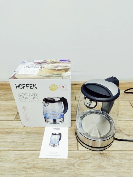 Электрочайник Hoffen AK 8922 1700 мл 2200w Glass 000038543 фото