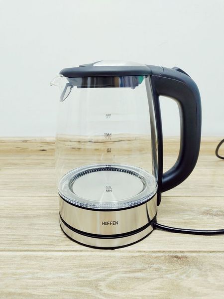 Электрочайник Hoffen AK 8922 1700 мл 2200w Glass 000038543 фото