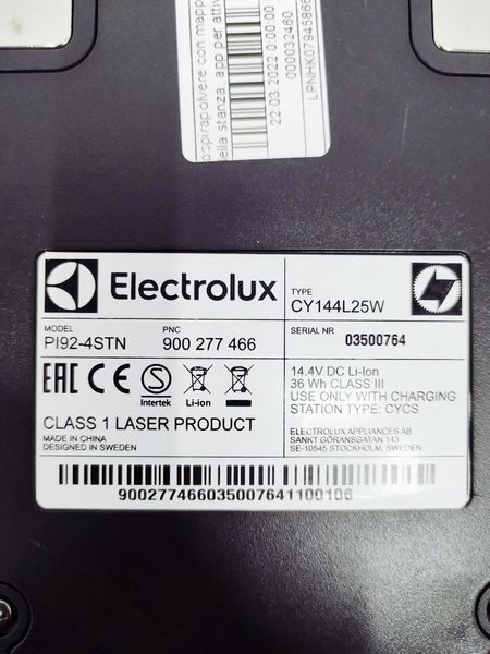 Пилосос робот Electrolux PI92 4STN sn 03500764 сток (без коробки) LPNHK079458666 724е 000032460 фото