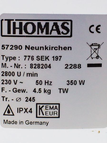 Сушильная машина центрифуга Thomas 776 SEK 197 000031274 фото