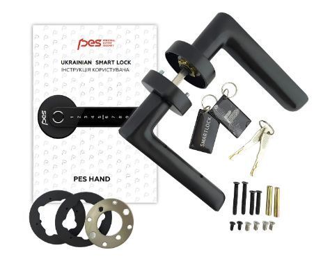 Смарт замок PES Hand black PES00010 000051576 фото