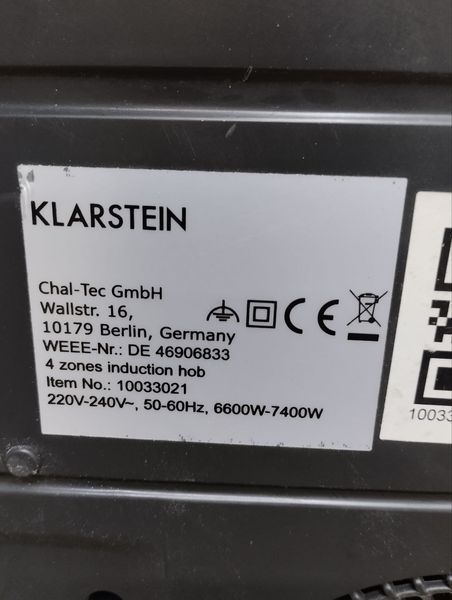 Индукционная печь Klarstein 74000w sn 10033021 000047341 фото
