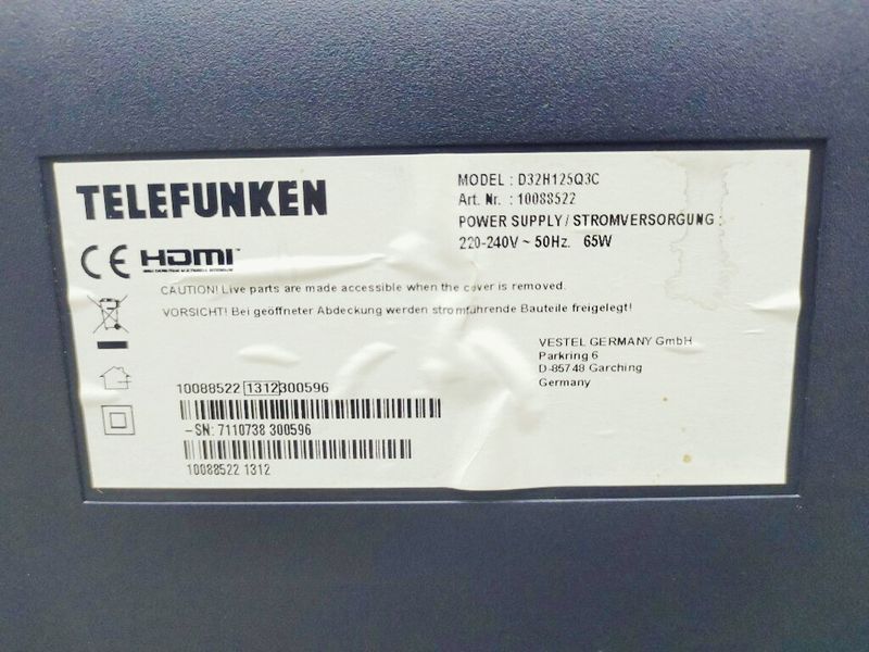 Телевизор 32 Telefunken D32H125Q3C LED HD 000041876 фото