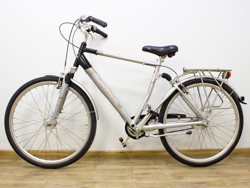Велосипед 28 Alu City Star Bike дорожній сірий алюм 000028901 фото