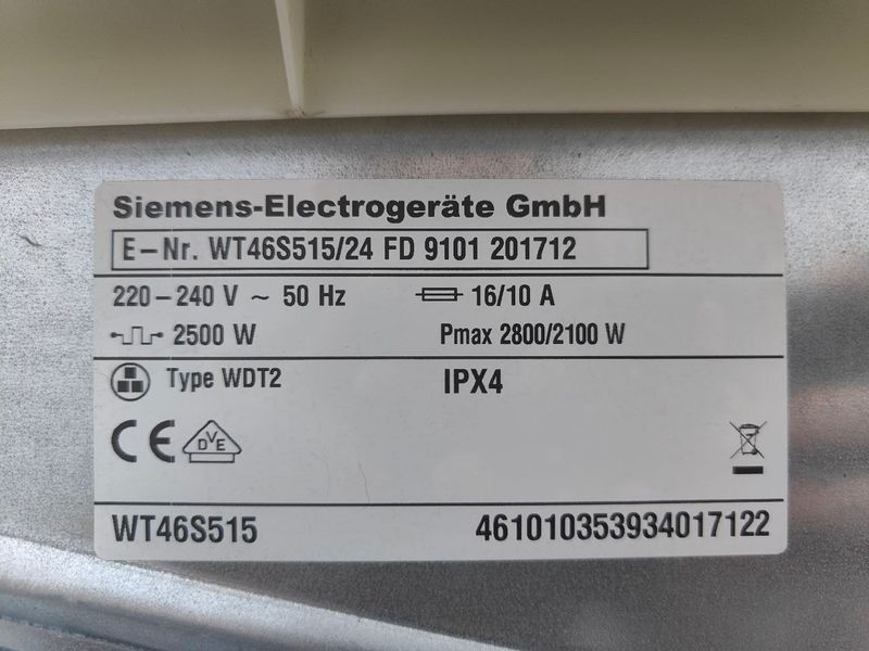 Сушильна машина Siemens IQ 500 WT46S515 24 2100W 8 кг 9101 201712 000052258 фото