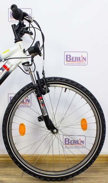 Велосипед 24 Cyco Mountain c-24 двопідвіс чорно-білий алюміній 000010552 фото