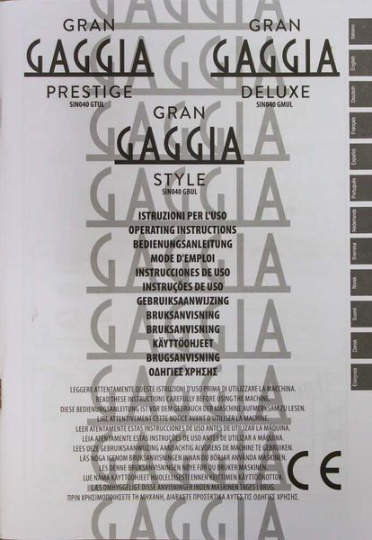 Кавоварка ріжкова Gaggia RI8425 11 1025w sn ZN901850003082 сток LPNHE372251259 110е 000014160 фото