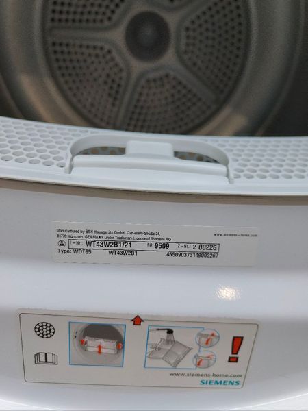 Сушильная машина Siemens WT43W2B1 21 1000W 7кг sn 200226 000049593 фото