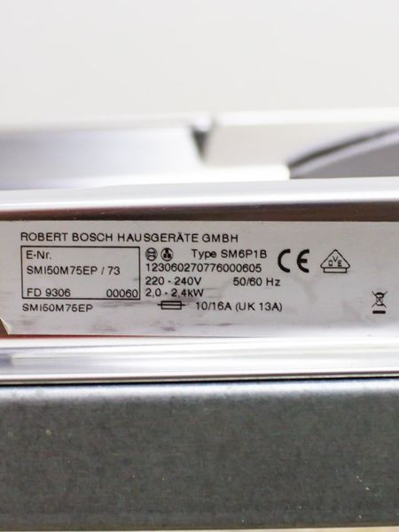 Посудомийна машина Bosch SMI50M75EP 73 2400w 12 персон sn 9306 00060 000029068 фото