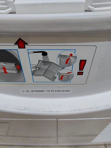 Сушильная машина Bosch EcoLogixx 7 S WTW86562 15 1000W 7 кг sn 9106 201053 000052244 фото