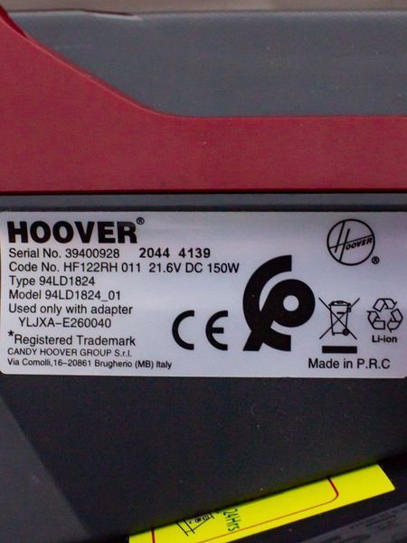 Пылесос вертикальный Hoover HF122RH 011 000030708 фото