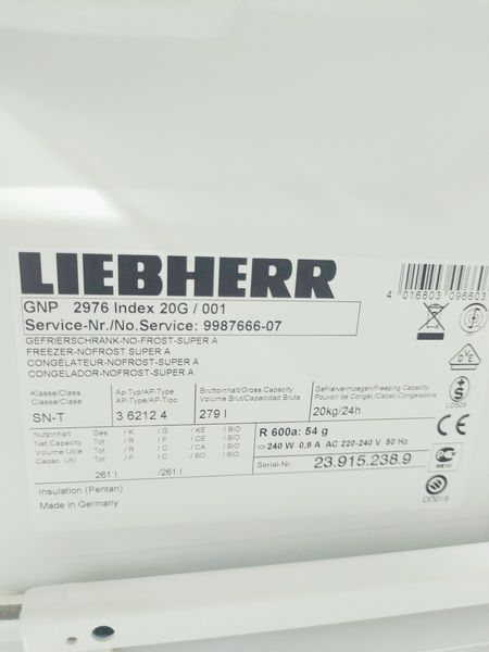 Морозильная камера Liebherr GNP 2976 Index 20G 000034543 фото
