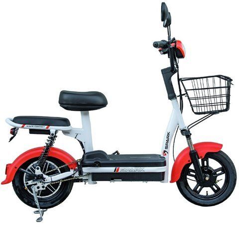 Велосипед с электродвигателем SPARK COMPACT 14" 48V/400W/12Ah красный 000053712 фото