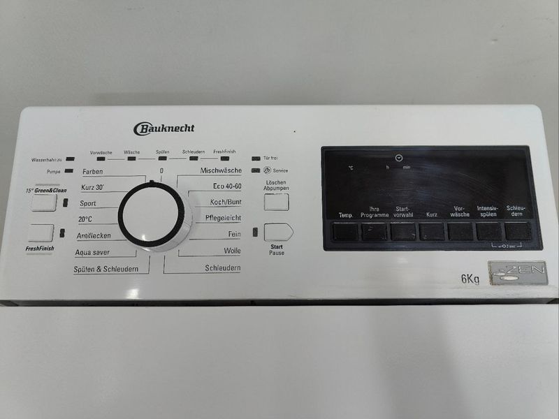 Пральна машина вертикальна Bauknecht WMT EcoStar 6ZBW 2000W 6кг sn 342043018221 000051660 фото