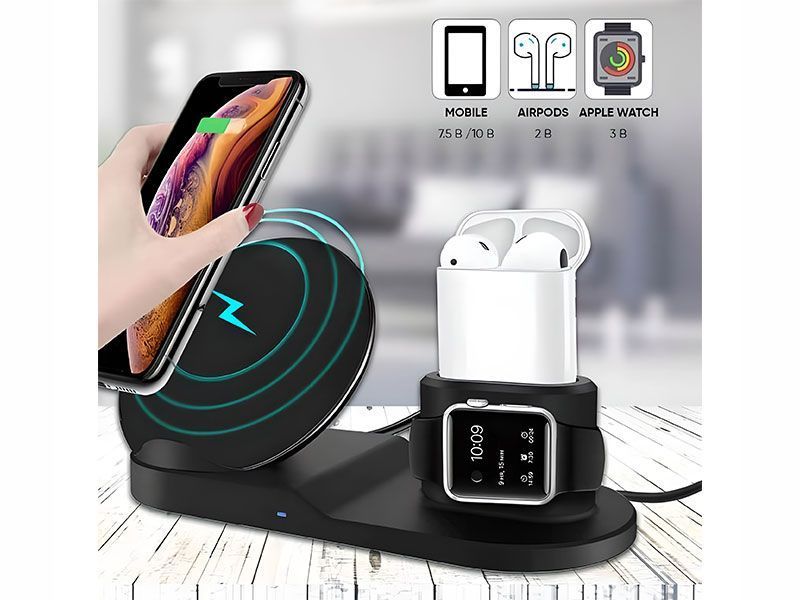 Беспроводное зарядное устройство Fast Charge 3 in 1 000038523 фото