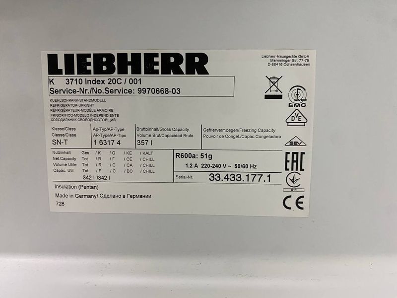 Холодильник однокамерный Liebherr K 3710 sn 334331771 000047958 фото