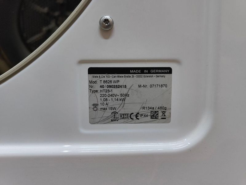 Сушильна машина Premium T 8626 WP 7 кг sn 40090252415 291е 000043769 фото