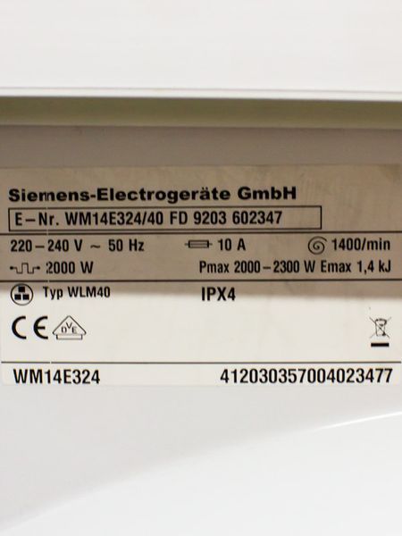 Стиральная машина Siemens IQ300 WM14E324 40 000031827 фото