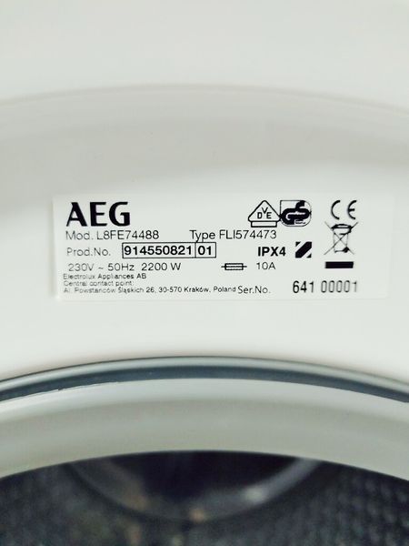 Стиральная машина AEG 7000 Series L8FE74488 000042357 фото