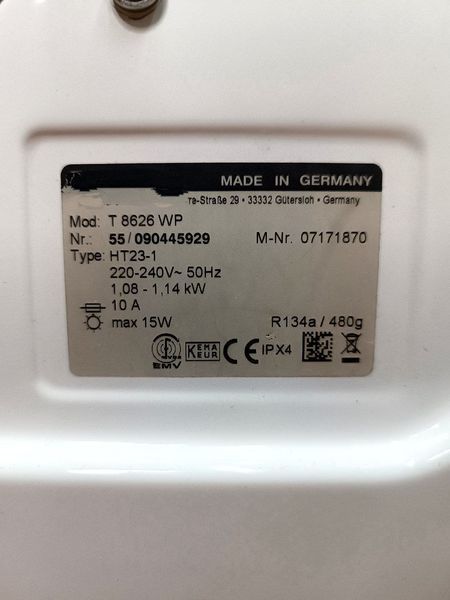 Сушильная машина Premium T 8626 WP 6кг sn 55090445929 000051308 фото